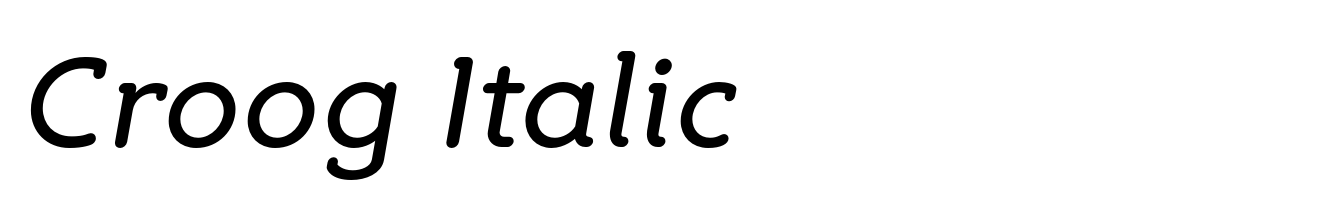 Croog Italic